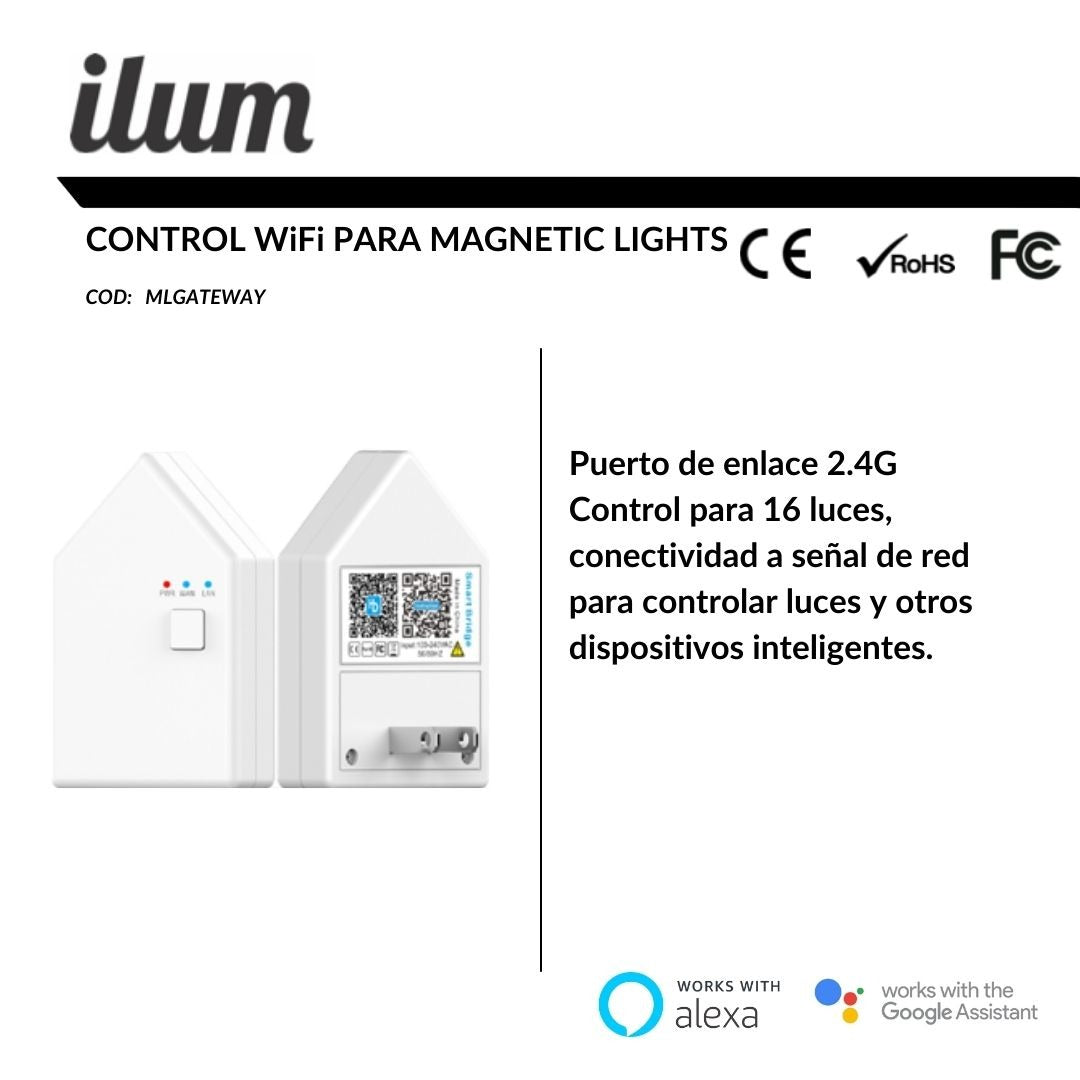 Riel Magnético de luz inteligente