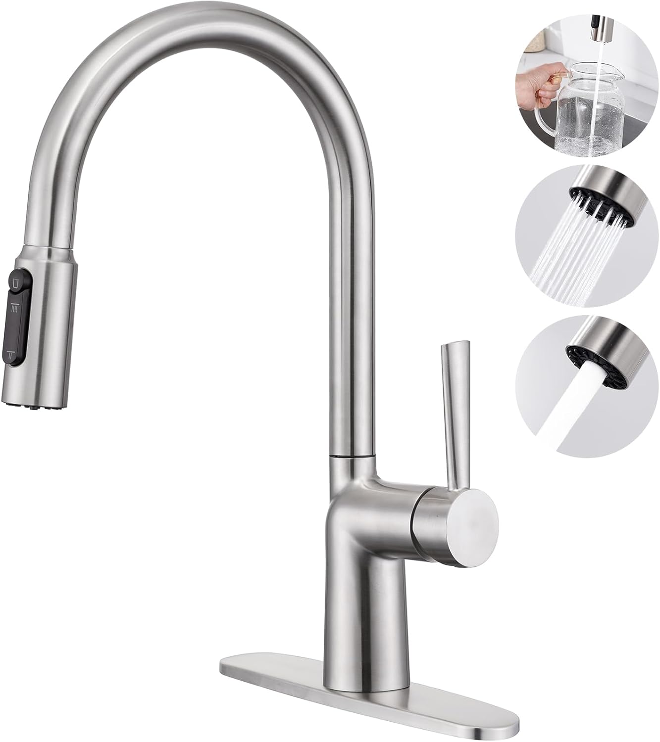 Mezclador con 3 tipos de salida, frio, caliente y agua filtrada