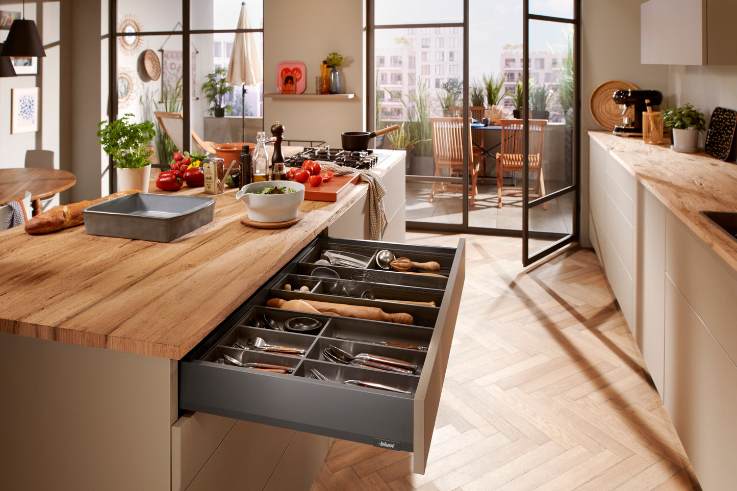 Bandeja cubertero AMBIA-LINE - Gris Orion - Blum